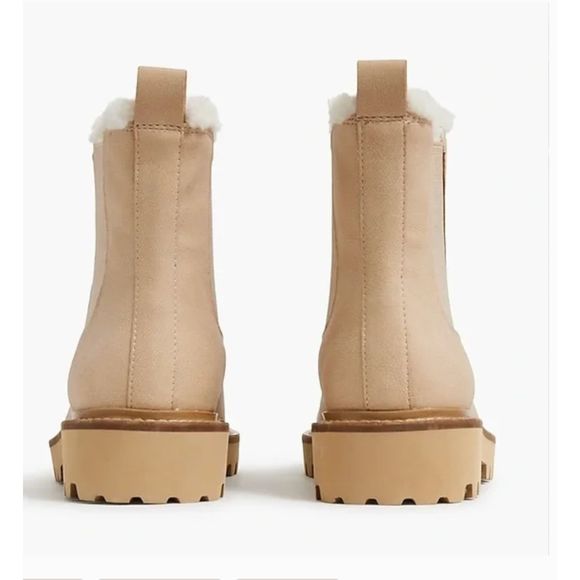 Jcrew Sherpa Lined Chelsea Boots Size 9 - Picture 3 of 6